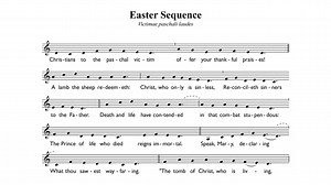 Easter Sequence for Easter Sunday