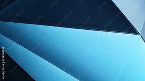 Sharp, angular shapes move in sync, forming a dynamic abstract art display.