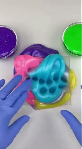 Rainbow Slime Mix: Mesmerizing Color Mashup!