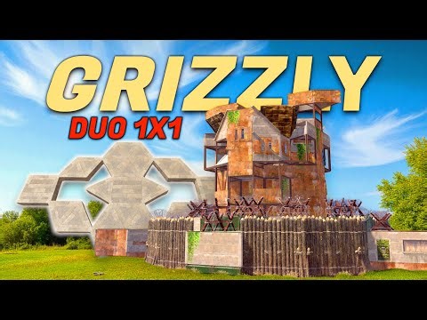 The Grizzly - The BEST 1x1 Duo BUNKER Base - RUST 2025 Design