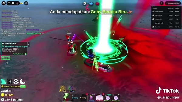 Kalo Gak Blob Ya Ghost Shark di Roblox