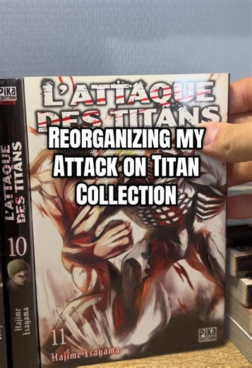 Perfect Setup for My Attack on Titan Collection