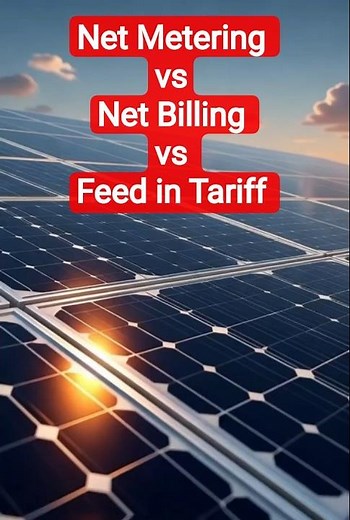 Comparison of Net Metering, Net Billing and Feed-in Tariffs | on grid solar PV