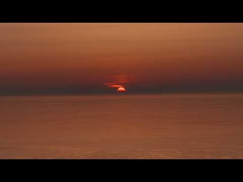winter sea waves at sunrise - 1 hour with ambient music