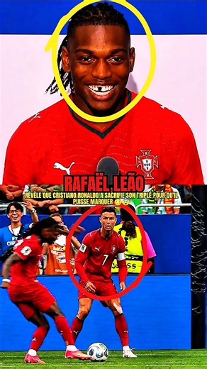 Rafael Leão reveals Ronaldo sacrificed his hat-trick so he could score! 😳😨