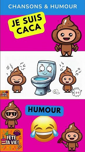 🎵La chanson du caca 💩JE SUIS CACA 💩#caca #chansonenfantine #chansonenfant #jesuiscaca