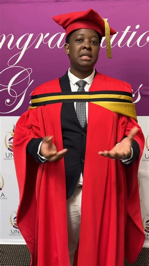 [UNISA SPRING GRADUATIONS 2025] Meet the newly graduated Dr Masedi Masekane. He obtained his PhD in Physics (magna cum laude) 👏👏👏He has indeed had a colourful PhD journey, having also obtained the degree as a joint PHD with a university in Croatia. #circleofexcellence #UnisaCSET #Unisa150andBeyond | Unisa College of Science, Engineering and Technology
