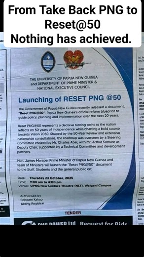 37K views · 193 reactions | From Take Back PNG to Reset PNG@50 Nothing achieved since Take Back PNG was announced. Loans after loans, borrowings after borrowings. Nothing has been achieved with these high interest rate loans and borrowings. Feeding their own cronies and funding their political gain. Finally sending this country to the Gray Listing in February 2026. #pngcprruption #viralreelschallenge2025viralreelschallengejaiviralreelschallengeviralreelschallenge | Facts PNG | Facebook