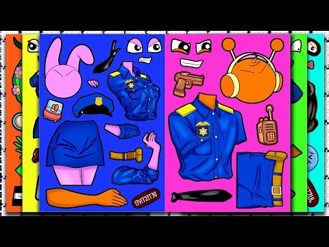 [Sticker Book ASMR] Incredibox Sprunki – Police Pinki Learns Police Oren’s Secret Life 😏 SUS MOD