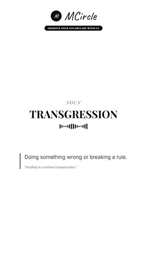 Learn English: What is Transgression? | Vocabulary Shorts