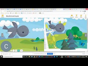 Creating Mental Images with the story Blue Bird and Coyote