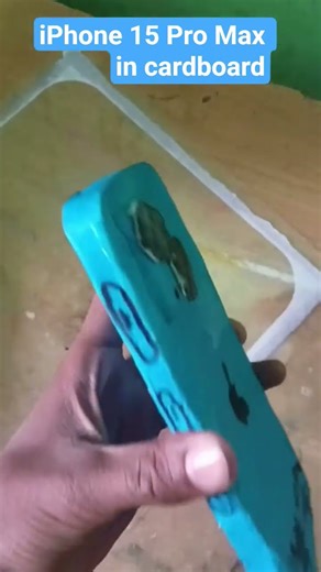cardboard in iPhone 15 Pro Max