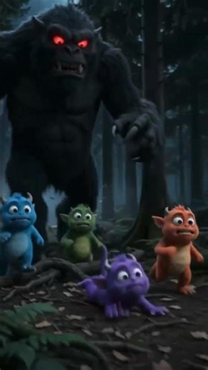 Trapped by the Beast in the Woods #MonsterAnimation #Shorts #animation #trending #monster #kids