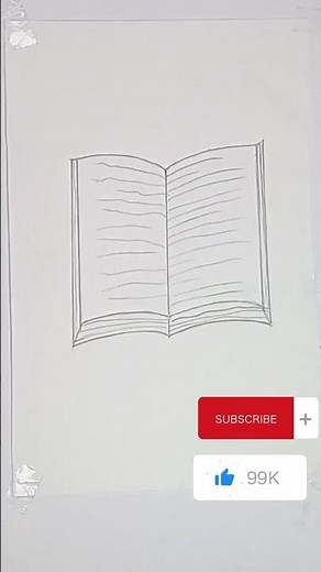 How to Draw an Open Book Easily | Step by Step Book Drawing Tutorial for Beginners