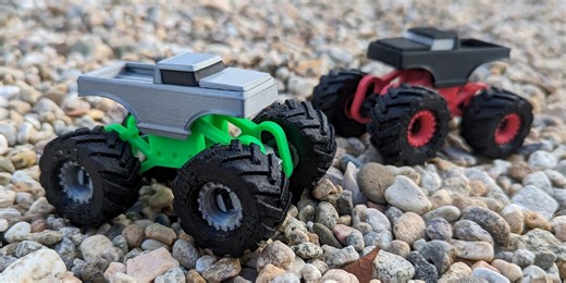 Monster Truck, STL File for 3D Printing, STL Files for Printing, Digital Download, Construction, Assemble, No Supports, Suspension - Etsy