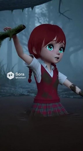 jody Sinking in Quicksand Trying to Escape it's Clutches #animation #quicksand