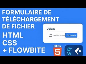 Le Web Facile : Formulaire de Telechargement de Fichier Html Css + Flowbite