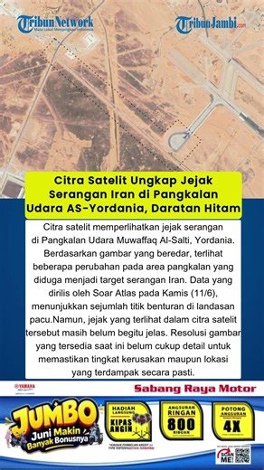 Citra Satelit Ungkap Jejak Serangan Iran di Pangkalan Udara AS-Yordania, Daratan Hitam