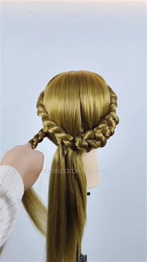 Easy Braided Updo Wedding Hairstyle #hairstyle #braids #foryou #shortvideo #shorts #fyp #subscribe