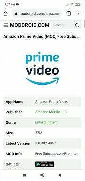 Amazon prime premium/ads free unlocked apk download