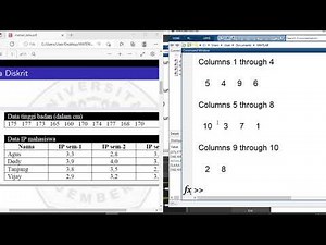 Matlab untuk Analisis Data