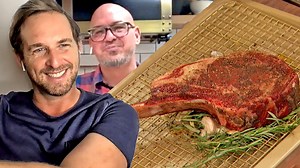 8.4K views · 194 reactions | Michael D. Symon teaches Josh Lucas and Drew how to cook the perfect tomahawk steak! Watch more: https://youtu.be/HbYnUUfo1hE | The Drew Barrymore Show | Facebook