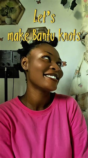 Bantu Knots on 4C Natural Hair | Easy Protective Style for Beginners #bantuknotstutorial #4chair