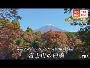 『世界遺産』1/9(日) 放送25周年スペシャル 4K8K特別編 富士山の四季【TBS】