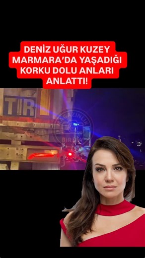 İsa Yiğit | Deniz Uğur, Kuzey Marmara Otoyolu’nda yaşanan zincirleme kazanın ardından büyük panik yaşadıklarını açıkladı. Ünlü oyuncu, İstanbul’a doğru... | Instagram