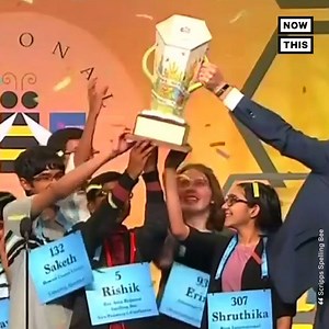 140K views · 2K reactions | A record 8 co-champions were crowned winners at this year’s National Spelling Bee | NowThis | Facebook