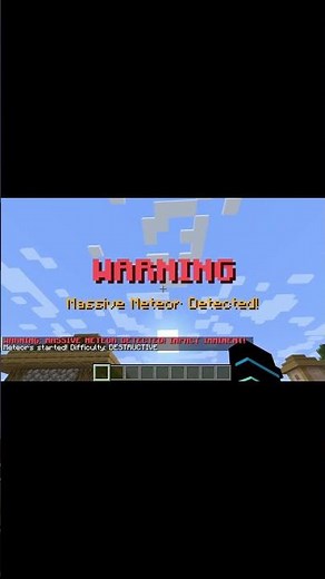 Testing the Destructive Meteor Mod in Minecraft #minecraft