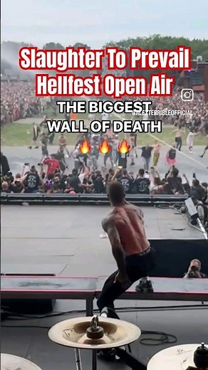 🔥THE BIGGEST WALL OF DEATH🔥 ‪@hellfestopenair‬ #SlaughterToPrevail #HellfestOpenAir ‪@AlexTerrible‬