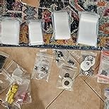 newlng 900pcs Small Plastic Bags Resealable Poly Bags Clear Small Baggies for Snacks Jewelry Crafts Mini Transparent Self-Sealing Storage Bag Durable Leakproof Storage (5 Assorted Sizes)