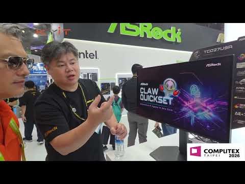 ASRock demos their CLAW QUICKSET - AI-based hardware tuning and optimization utility