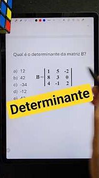 Learn how to calculate the determinant of a matrix #mathematics #education