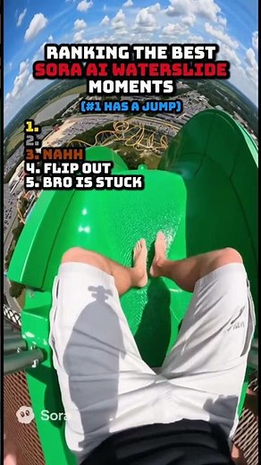 Ranking the Best Sora AI Waterslide Moments 💦