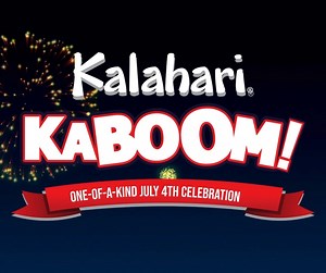12K views · 37 reactions | Join us for a one-of-a-kind fireworks spectacular at Kalahari KABOOM! Fireworks viewing and parking are complimentary! Enhance your evening with festive ticketed add-ons like face painting, animal encounters, bounce houses, and more. For more information about Kalahari's 4th of July celebration, visit https://bit.ly/44irNBX | Kalahari Resorts - Sandusky | Facebook