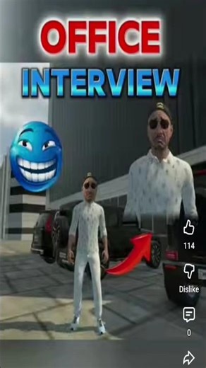 job interview 🤣 || indian bike driving 3d #shorts #viral #gaming