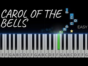 Carol of the Bells || EASY PIANO TUTORIAL + SHEET MUSIC & MIDI