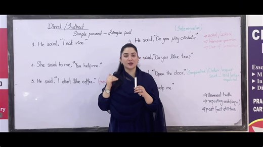 Watch full video on you tube 📚 Direct & Indirect Sentence Practice (Present Tense) New video will be uploaded today at 8:00 PM ⏰ In this lesson, you will learn how to change Direct Speech into Indirect Speech in Present Tense with easy rules and examples. This practice will help you improve your English grammar and speaking skills. 👉 Stay tuned and don’t miss the lesson! Follow ESL Learning by Syeda Summera for more English learning videos. 👍 Like | 💬 Comment | 🔄 Share