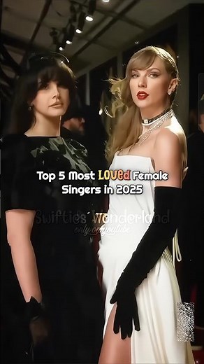 top 5 most loved female singers in 2025 ❤️‍🔥 | #taylorswift #shorts