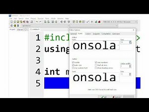 Dev C++ me text ko large, small kare, background text colour change kare / Red CODE