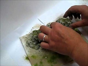 Felsgestaltung: Felswand, Bachlauf, Wasserfall uvam