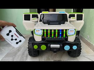 New 4x4 RC Jeep Unboxing & Testing | Remote Control Ride on Jeep | Shamshad Maker🔥🔥