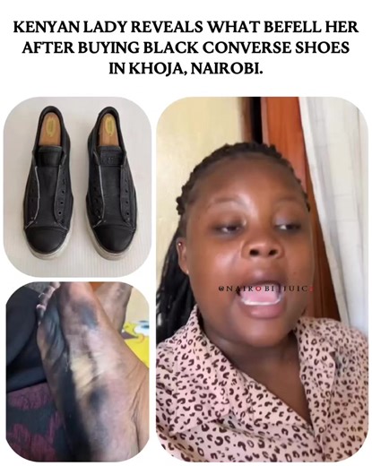 Kenyan lady reveals what befell her after buying black Converse shoes in Khoja, Nairobi. 🎥: @Sitaki kuambiwa🫠 #kenyans #tiktokkenya #nairobitiktokers