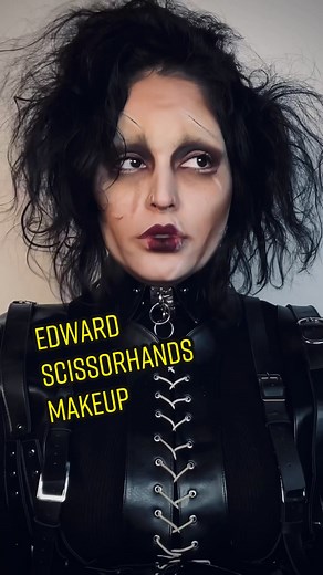 Edward Scissorhands Makeup Transformation Tutorial