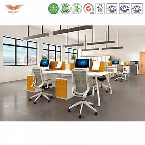 [Hot Item] Elegant White Office Furniture Modular Computer Workstation (CLEVER S-02-1*4)