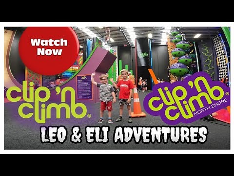 Clip n Climb indoor wall climbing playground for kids