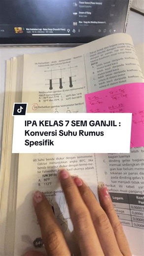 Begini ya bisa dapat rumus konversi suhu yang ada di buku sekolah. Kamu pilih rumus yang kayak gini atau rumus yang umum untuk semua konversi skala? Komen dibawah ya!🤗 #lagutiktok #tipsbelajar #laguviral #bimbelonline #kitausahakanlagi