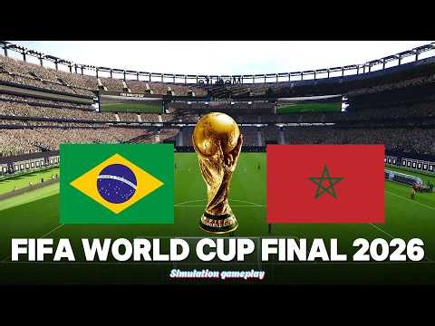 Brazil vs Morocco - Fifa World Cup International 2026 Final - Full match - Simulation Football